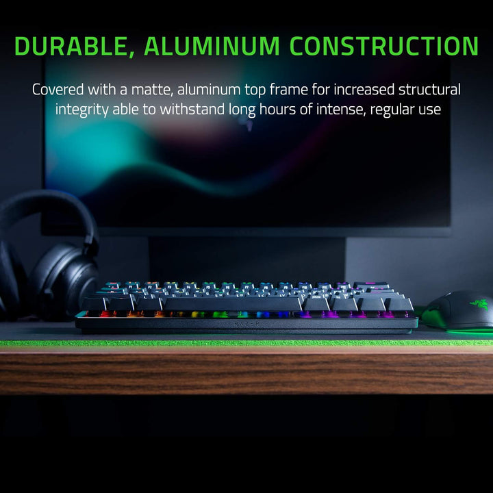 Razer Huntsman Mini (Purple Switch) - Kompakte 60% Gaming Tastatur (Klickende Optisch-Mechanische Sw