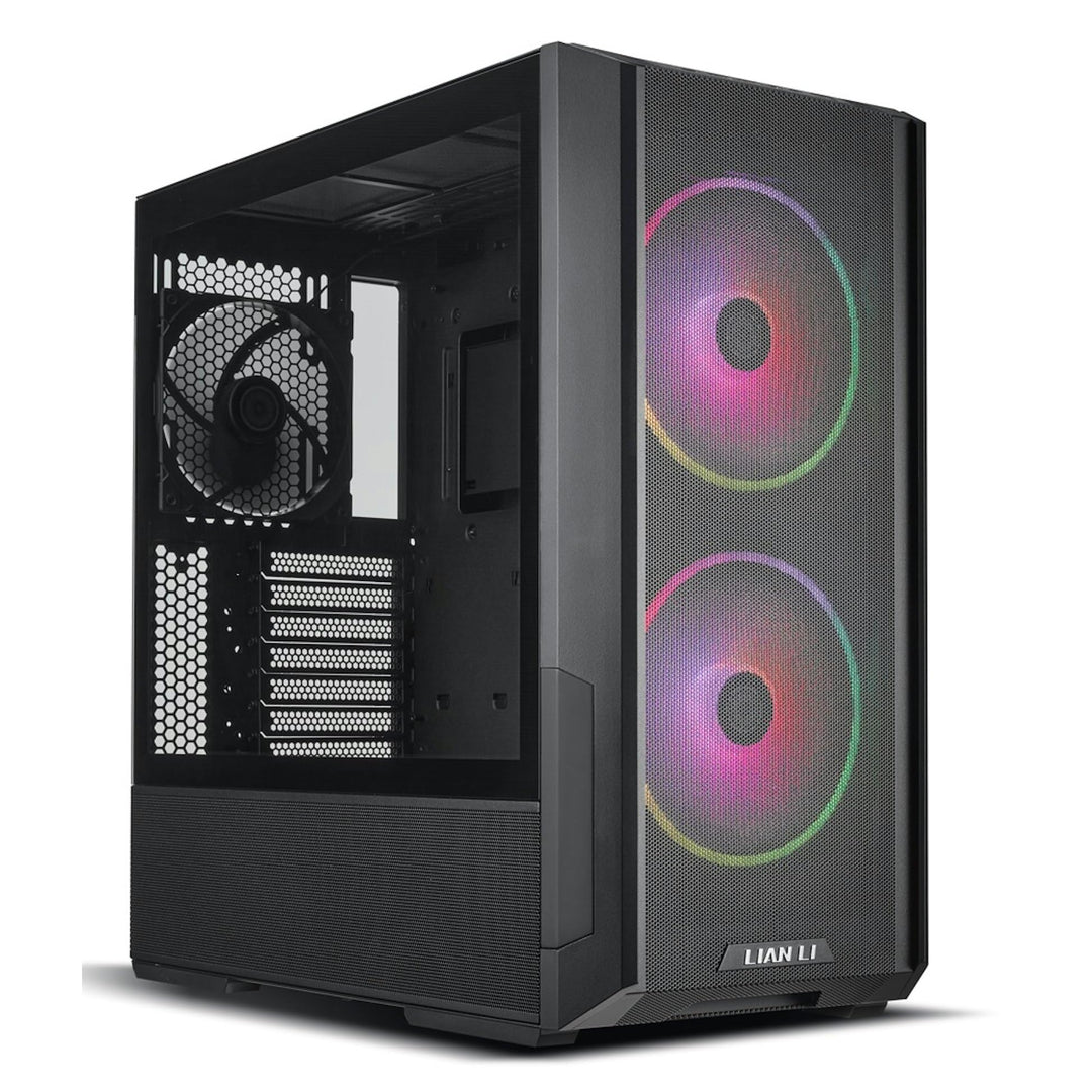 LIAN LI LANCOOL 216 Gaming PC Gehäuse Schwarz - E-ATX Gehäuse - Gaming PC Case - PC-Gehäuse RGB - Ga