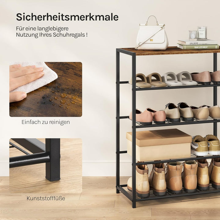 WOLTU Schuhbank Schuhregal mit Sitzfläche Badregal Schuhablage Schuhkommode Schuhständer Organizier