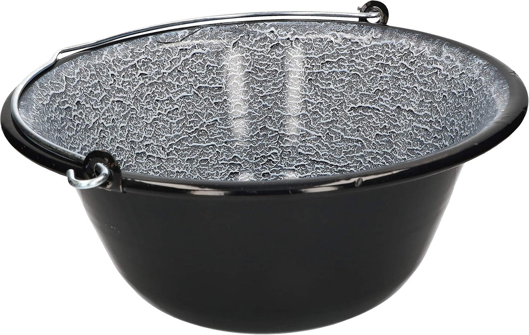 KOTARBAU® Ungarischer Gulaschkessel Emailliert 10 L zum Aufhängen am Dreibein-Gestell 10L, 10L