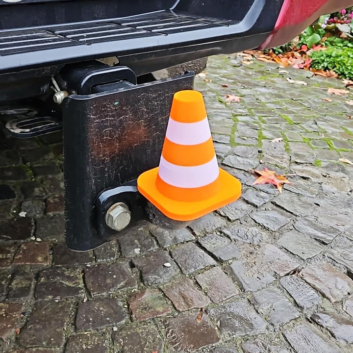Pylone Anhängerkupplung Abdeckung – Leitkegel Verkehrskegel Kegel Baustelle Handwerker BAU – Schutzk