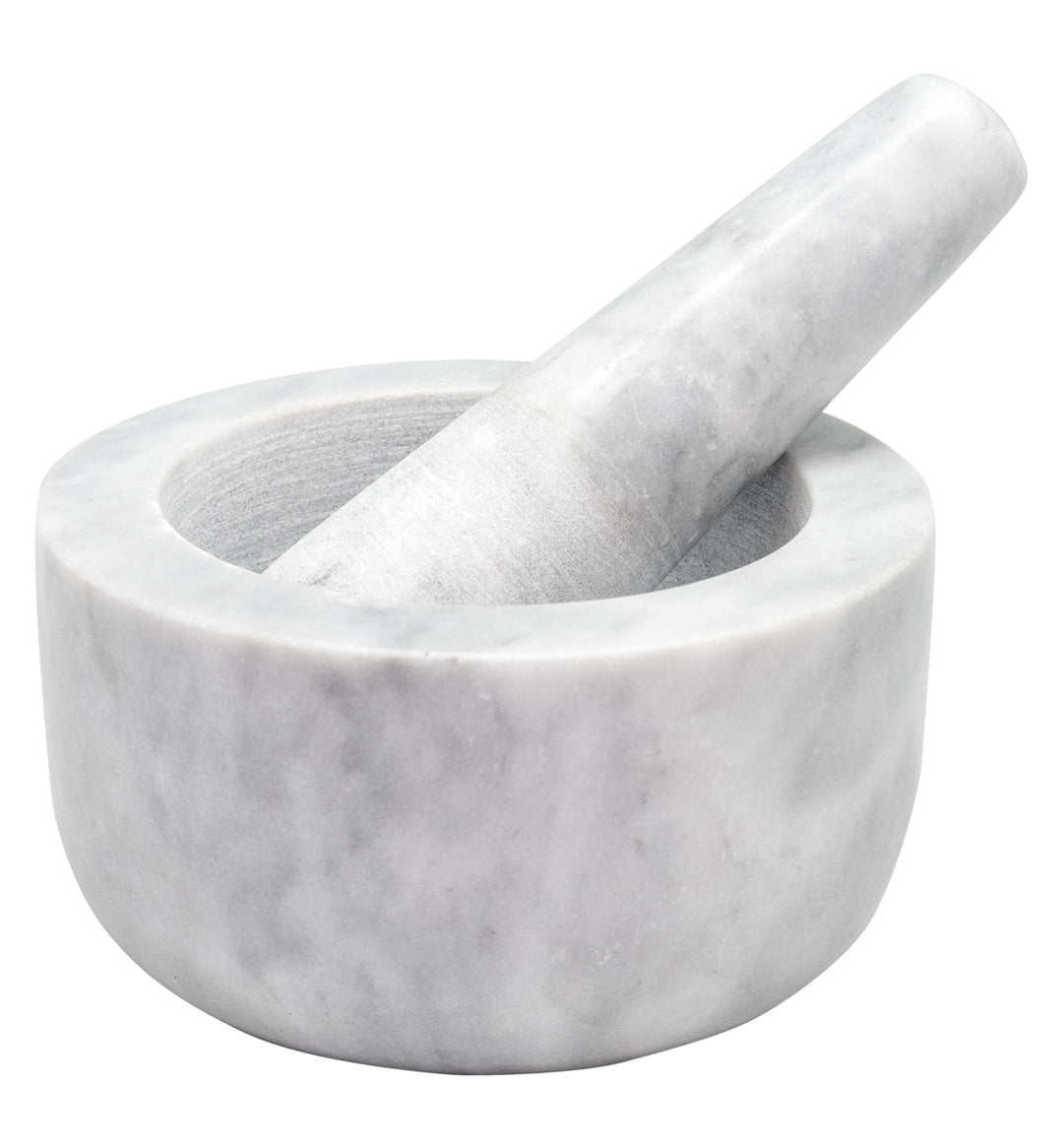 NERTHUS FIH 896 Marmormörtel Weiss Robust und leicht zu reinigen, 13 x 13 x 13 cm