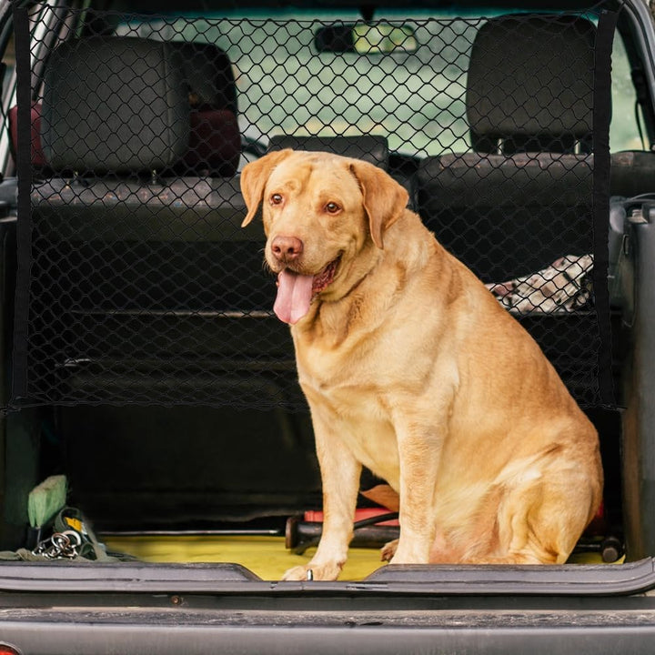 DONGKER Auto Schutznetz Trennnetz, Hundegitter für den Kofferraum, Universal Haustier Trenngitter Si