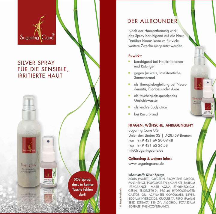 Hautpflege-Set Deluxe „Liebe deine Haut“ Silber-Spray und Peeling-Handschuh für nachhaltige Pflege &amp;