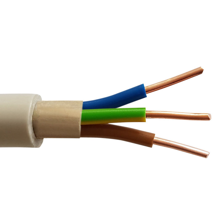 TechMech 25m NYM-J 3x2,5 mm² Mantelleitung Feuchtraumkabel Elektrokabel Kupfer Made in Germany 25 m,