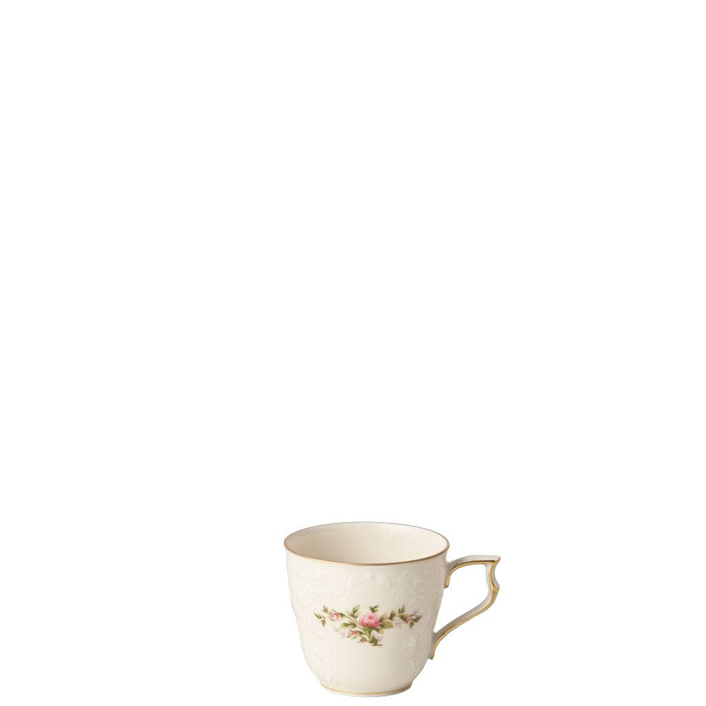 Rosenthal Sanssouci Elfenbein Moosrose neu Poliergold Ramona Kaffee-Obertasse