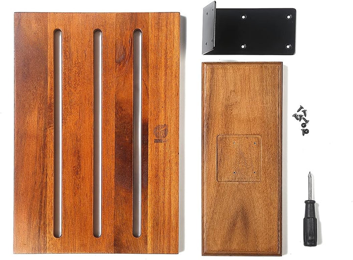MITSUMOTO SAKARI Küche Messerblock Magnetisch, Japanischer Akazienholz Messerblock, Verbesserter Dop