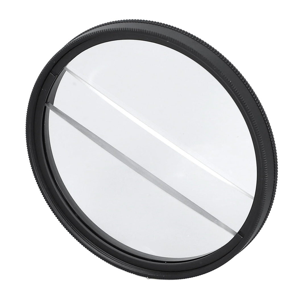 62Mm Doppel Split Dioptrien Filter, Unschärfe Spezialeffektfilter mit Aluminiumrahmen, Mehrschichtig