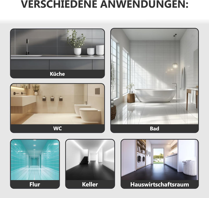 WO-WE 2K Fliesenlack Fliesenfarbe Wand und Bodenfliesen Anthrazit-Grau ähnl. RAL 7016-2,5Kg Anthrazi