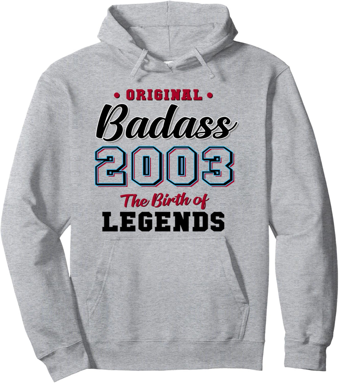 18. Geburtstagsgeschenk Badass Legend 2003 18 Jahren Pullover Hoodie