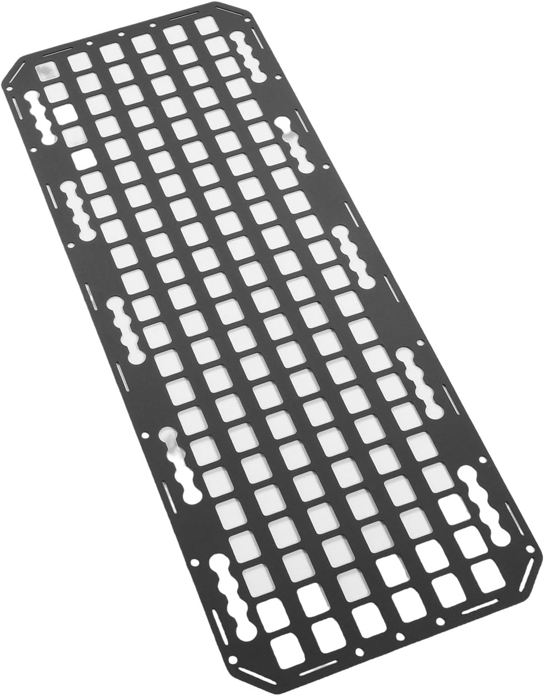 Wakects Seitenbett-Molle-Panel, Aluminium-L-Schienen-Aufbewahrungspanel, Maximieren den Fahrzeugraum