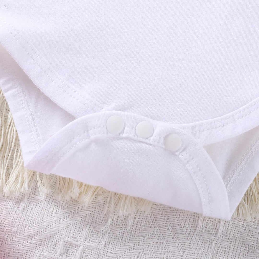 Neugeborene Baby Mädchen Sommer Outfit Rüschen Kurzarm Top+ Bowknot Bloomers Tutu Rock Shorts+ Stirn