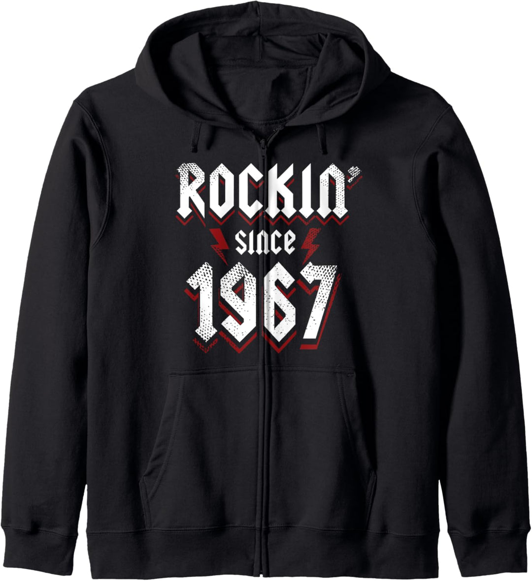 Rockin Since 1967 56 Jahre alte Rockmusik 56. Geburtstag Kapuzenjacke