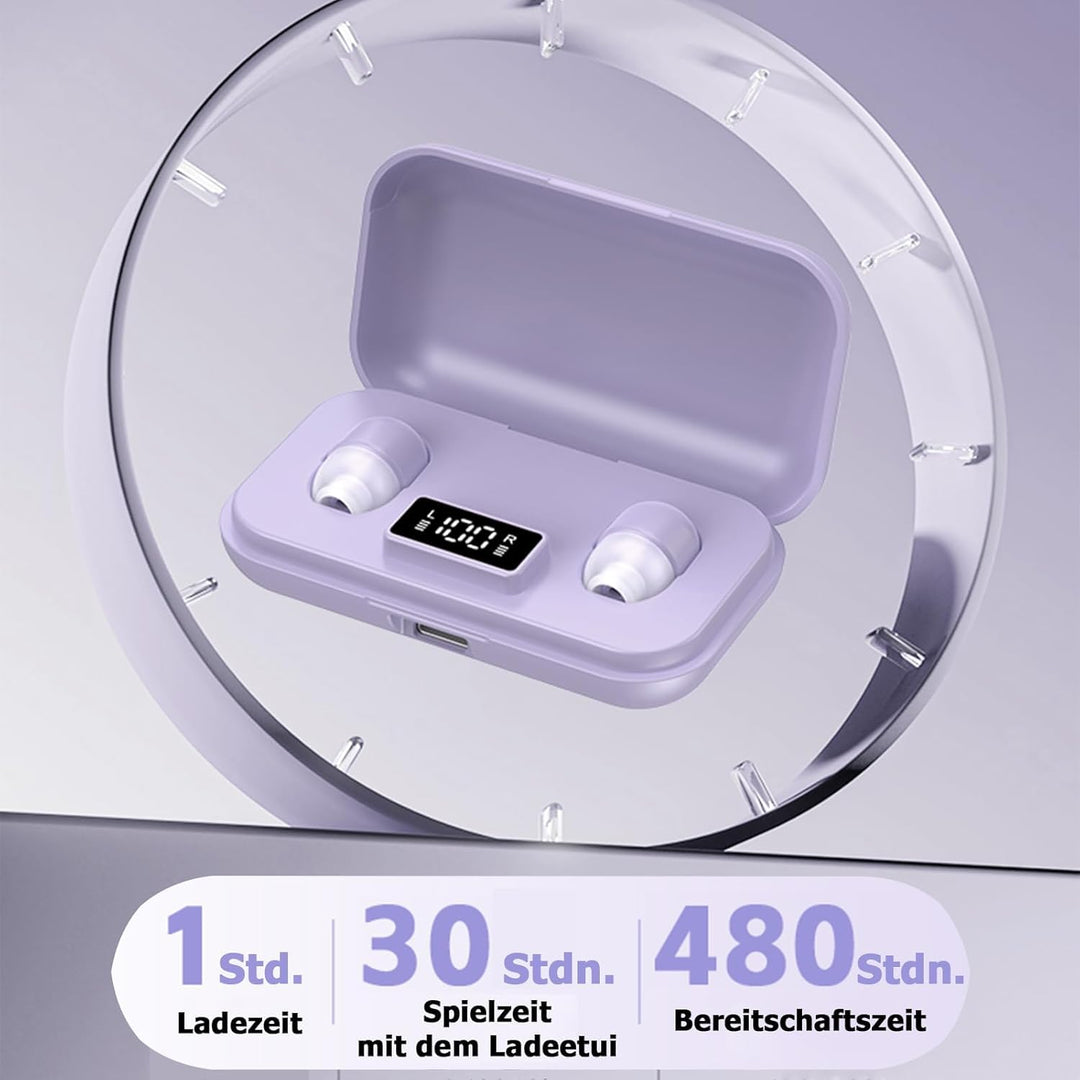 Xmenha Mini in Ear Schlaf Kopfhörer Bluetooth Klein Kabellos Unsichtbare Kopfhörer zum Schlafen für