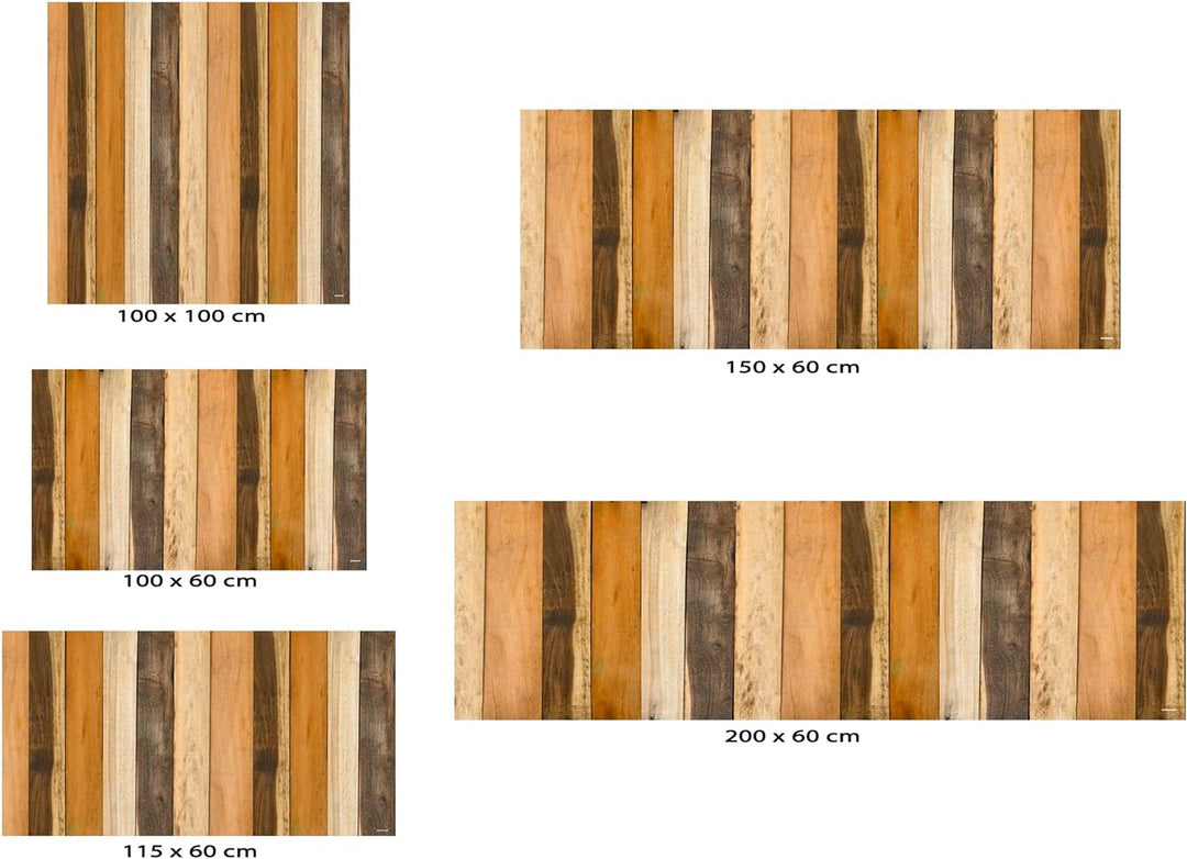 Oedim Kopfteil für Bett, PVC, Antik-Textur, vertikal, Holz, Mehrfarbig, 150 x 60 cm, erhältlich in v