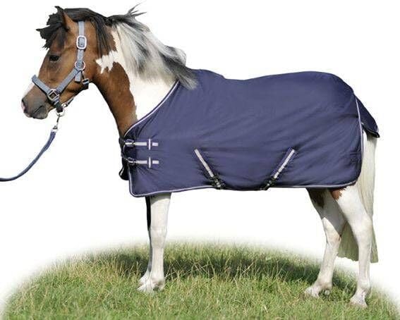 HKM 30096900.0027 Weidedecke Economic mit Polarfleecefutter, dunkelblau, M