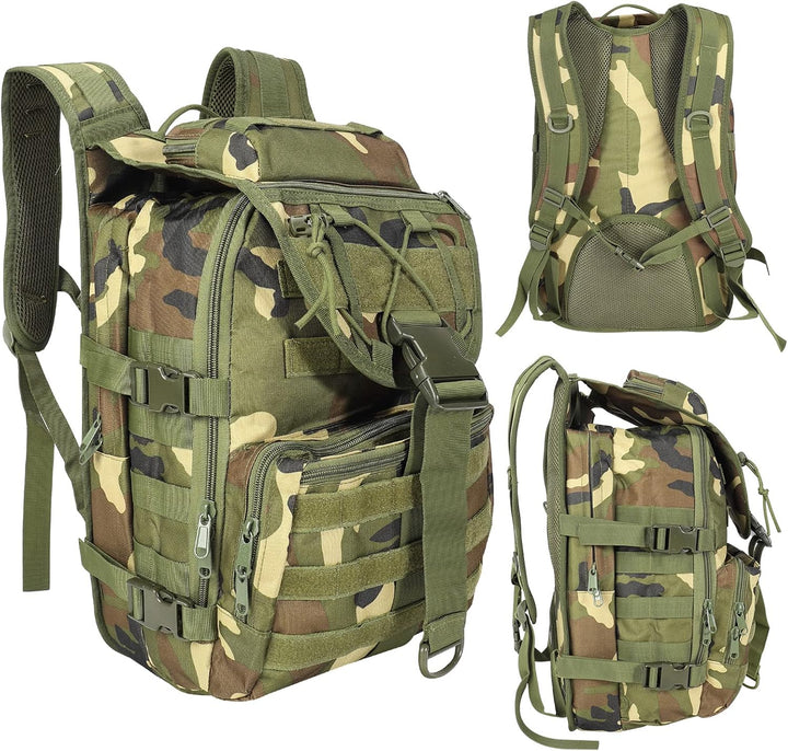 SHANNA Militärrucksack 35L/50L Armee Rucksack Molle, Hohe Kapazität Trekkingrucksack Wanderrucksäcke