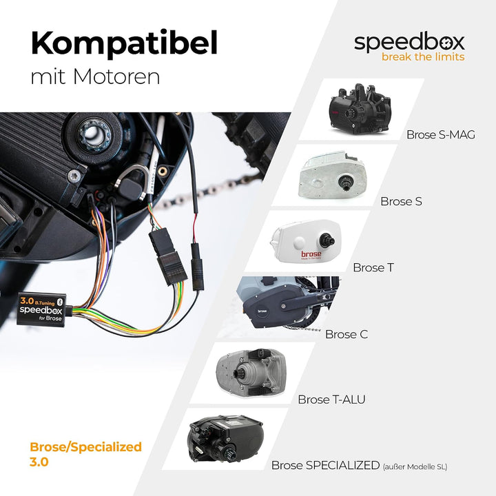 SpeedBox 3.0 B.Tuning kompatibel mit Specialized/Tuning-Chip mit den Bluetooth für den E-Bikes mit S