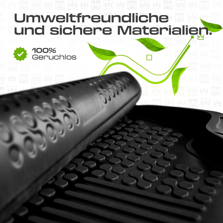 M MOTOS Gummimatten Auto Fussmatte passt für Jeep Cherokee III (KJ) 2001-2006 Verbessern Sie Ihren R
