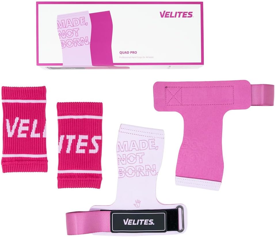 Velites | Handgrips Quad Pro + handgelenkbandage | Gleichgewicht zwischen Flexibilität, Komfort und