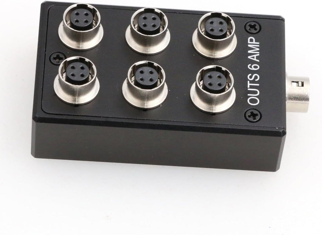 ZBLZGP Power Hub Splitter Box Hirose 4 Pin Power Outs 6 A für Sound Geräte 688 633 Zoom F8 Kamera