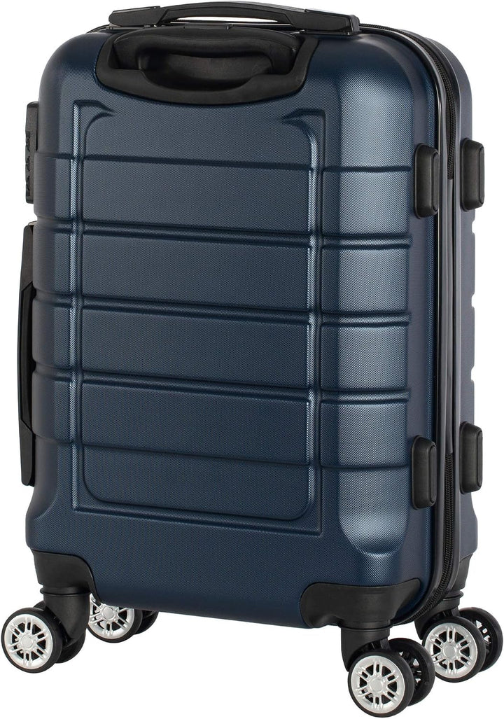Cahoon - Hartschalen-Koffer Trolley Handgepäck Reisekoffer Kofferset 4 Rollen M-L-XL-Set 201 (dunkel