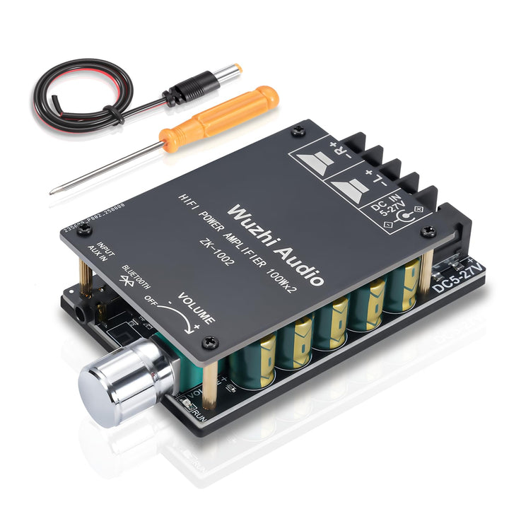 2x100W HiFi-Verstärker, Bluetooth 5.0 Audioverstärker Amp mit LC-Filter &amp; TPA3116 Chip, Stereo Mini