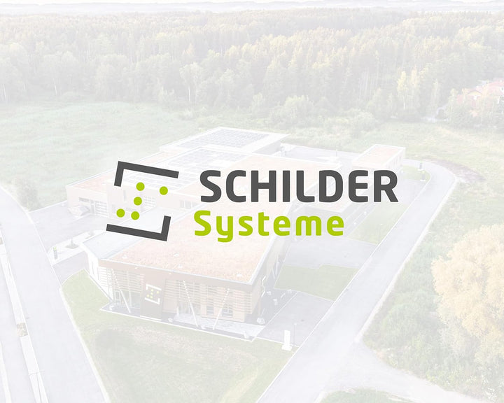 SCHILDER Systeme 10 Stück MODO Türschild | Silber eloxiertes Namensschild | 2 mm Anti-Reflex Acrylsc