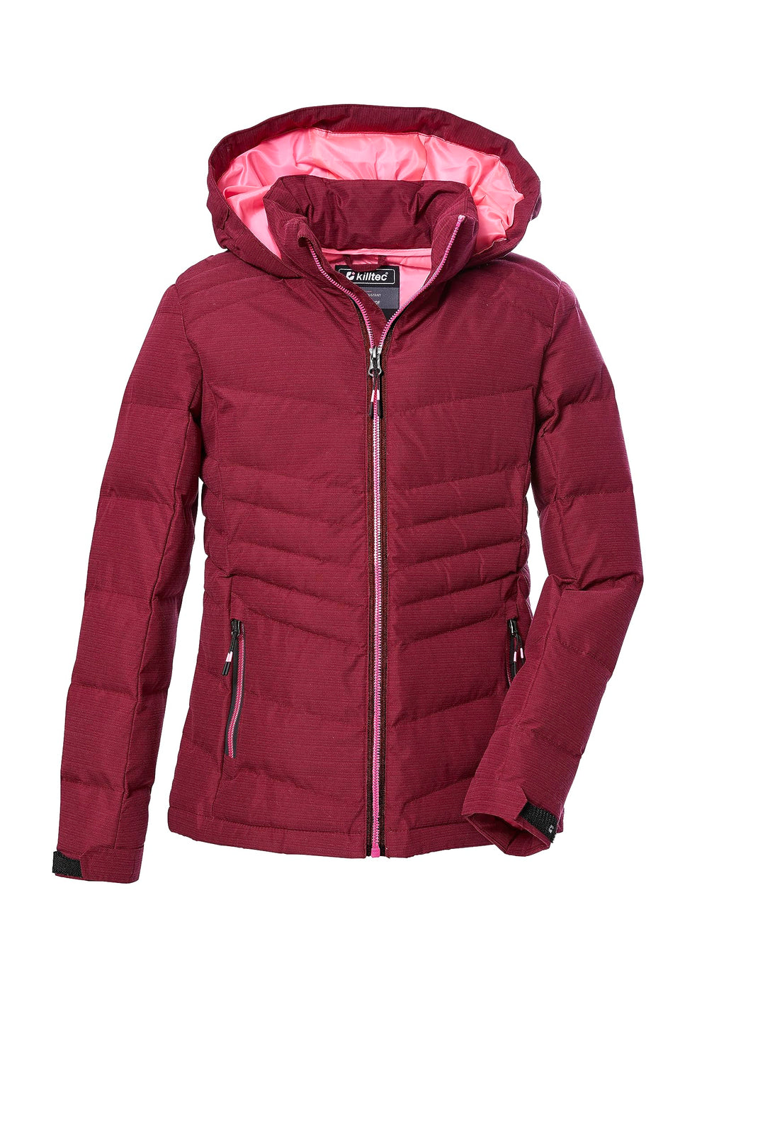 Killtec Mädchen Kow 166 Grls Qltd Jckt Steppjacke mit Kapuze 164 Rosa, 164 Rosa