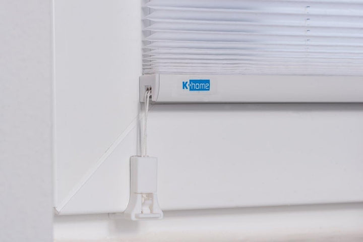 K-home Klemmfix-Plissee , Ausbrenner Stoff, weiss, 40 x 210 cm (B x L) Ausbrenner Stoff Weiss B40 x