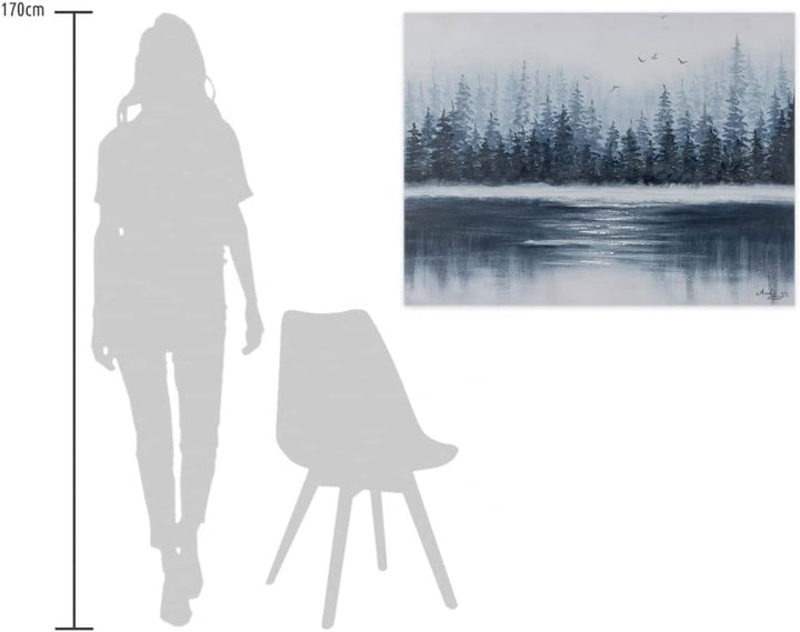 KunstLoft Leinwandbild | 100% HANDGEMALT | 100x75cm | Gemälde &