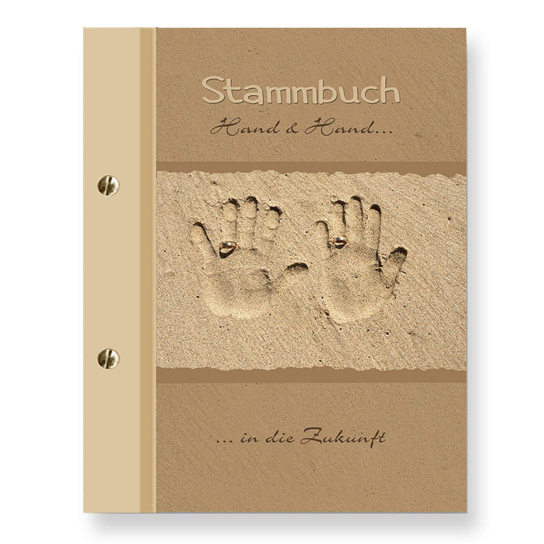 Stammbuchshop stb Hand_a4 Familienstammbuch, Beige, 31 x 24 x 1,7 cm