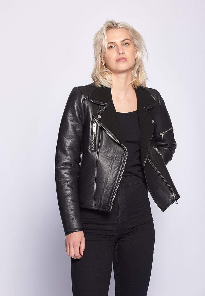 Maze Damen Lederjacke 4201910 XL Schwarz, XL Schwarz