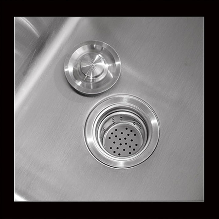 Freistehender Spültisch Edelstahl,Spülbecken Waschbecken Movable Einzelbecken Küche mit Wasserhahn W
