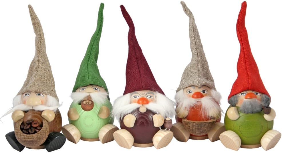 Seiffener Volkskunst | Räuchermann Figur | Duftzwerg 19 cm | Räucherfigur | Räuchermännchen Erzgebir