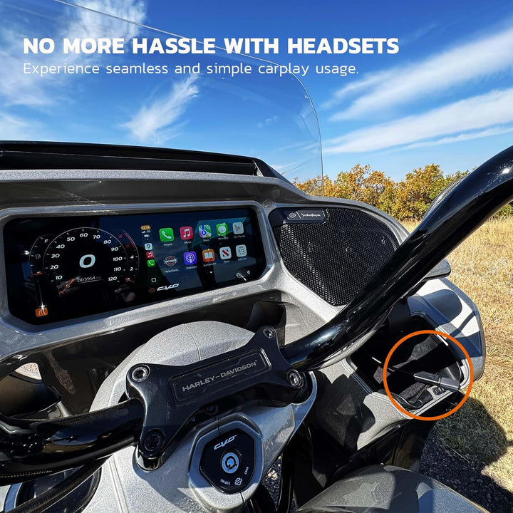 MaedHawk Bypass 2.0 Motorrad CarPlay Bluetooth 5.4 Headset Adapter mit Passthrough-USB-C-Ladeanschlu