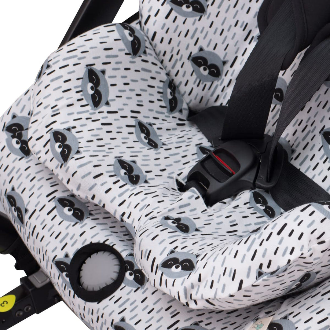 JYOKO KIDS Bezug für Autositz kompatibel mit Axkid One (Raccoon), Raccoon