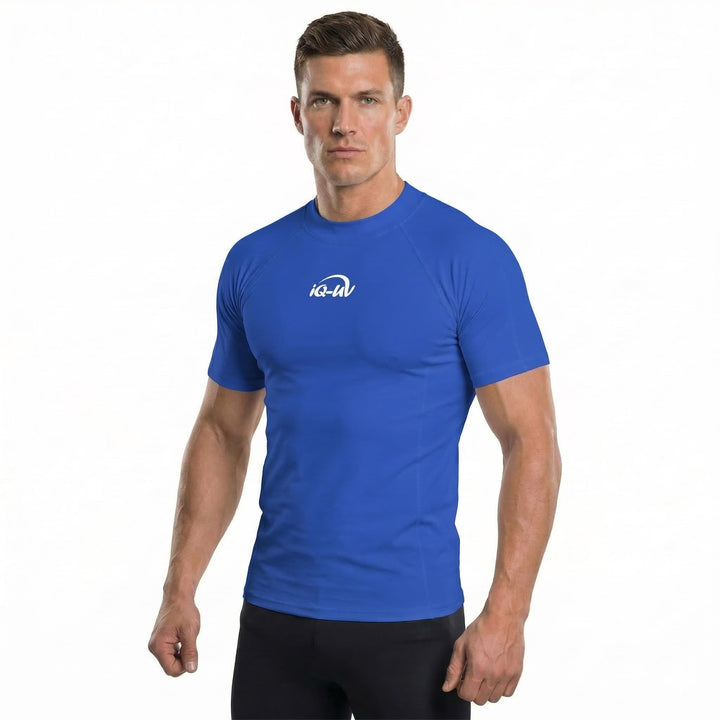iQ-UV Shirt Herren Slim Fit Blau (Dunkelblau) M, Blau (Dunkelblau) M