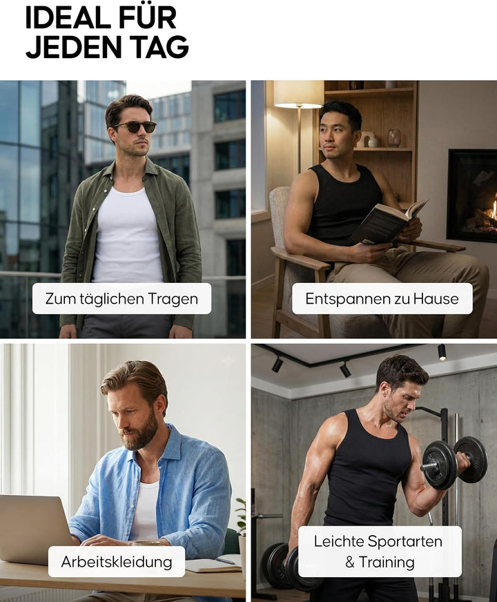 DANISH ENDURANCE Bambus Boxershorts Herren, Superweiche Unterhosen Männer, Bequem, Atmungsaktiv &amp; Et