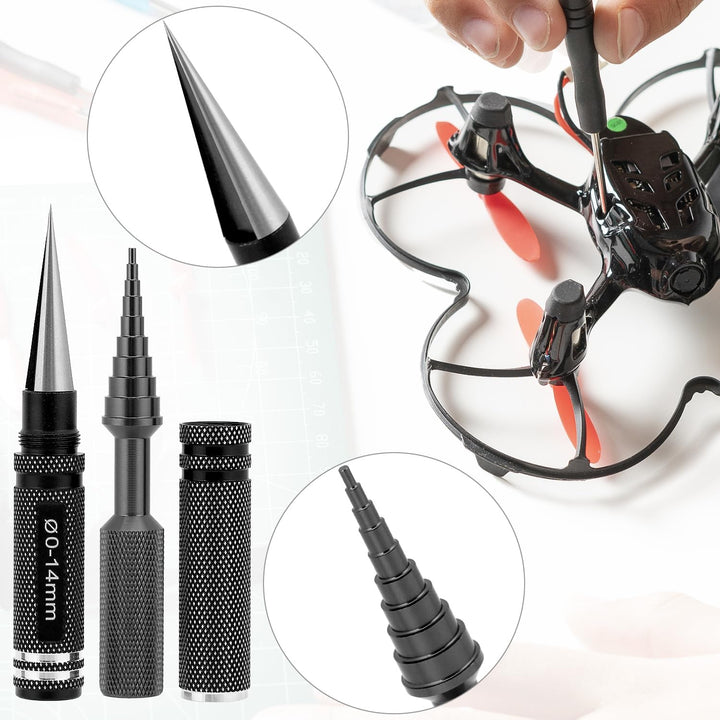 QWORK® 18 in 1 RC Werkzeugsatz, RC Werkzeug set, für RC Autos, Boote, Renndrohnen, Roboter 18pcs, 18