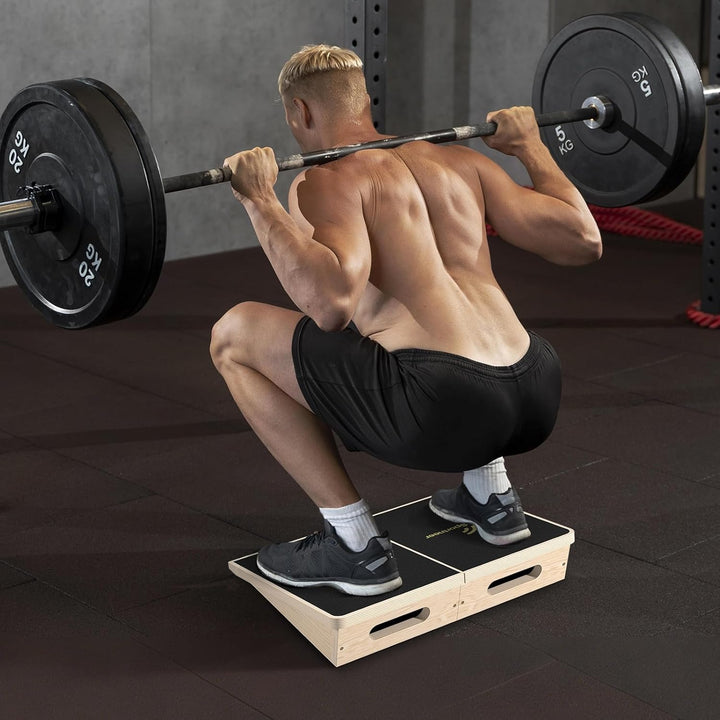 Sportneer Wadendehner Schrägbrett 540 KG – 15° / 20° Slant Board für Knieretter, Squat Wedge, Kraftt