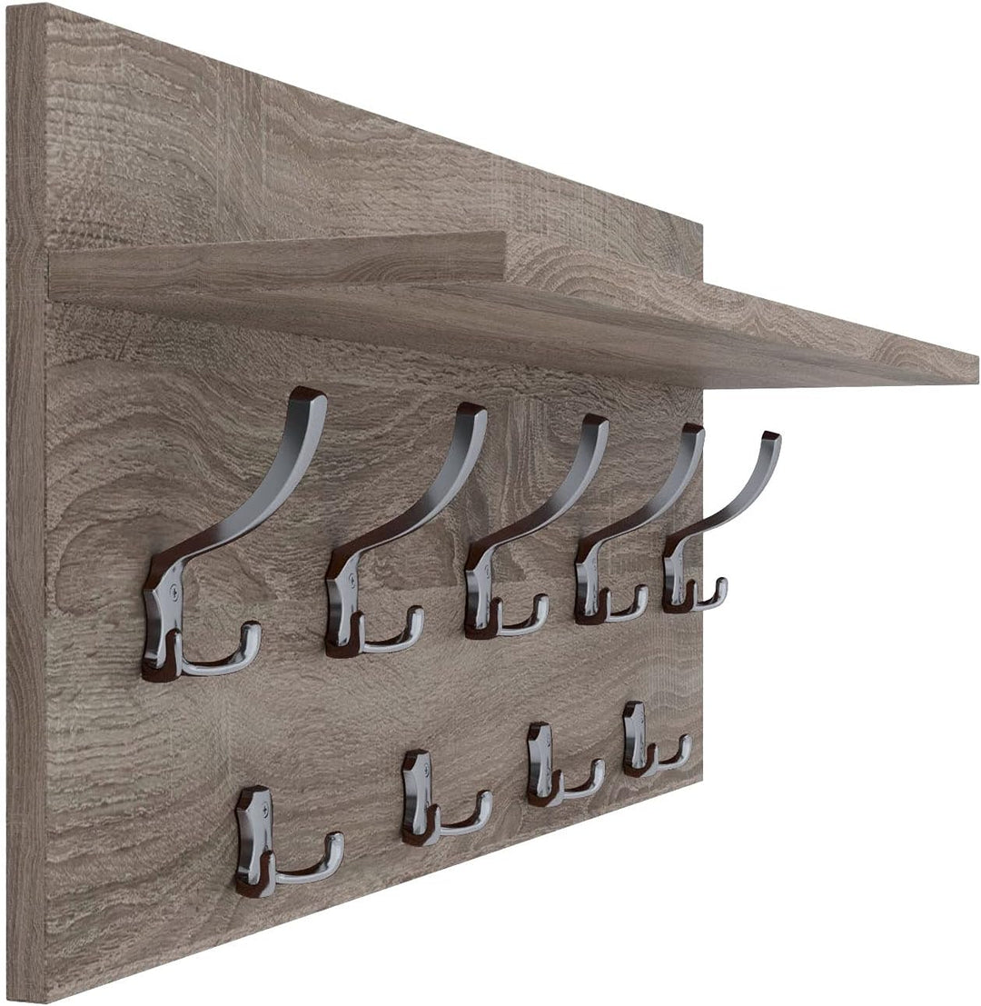 AKKE 40x70 | VERTI Garderobenpaneel Wandgarderobe Garderobe Wandpaneel Kleiderstange CHROM | TRÜFFEL
