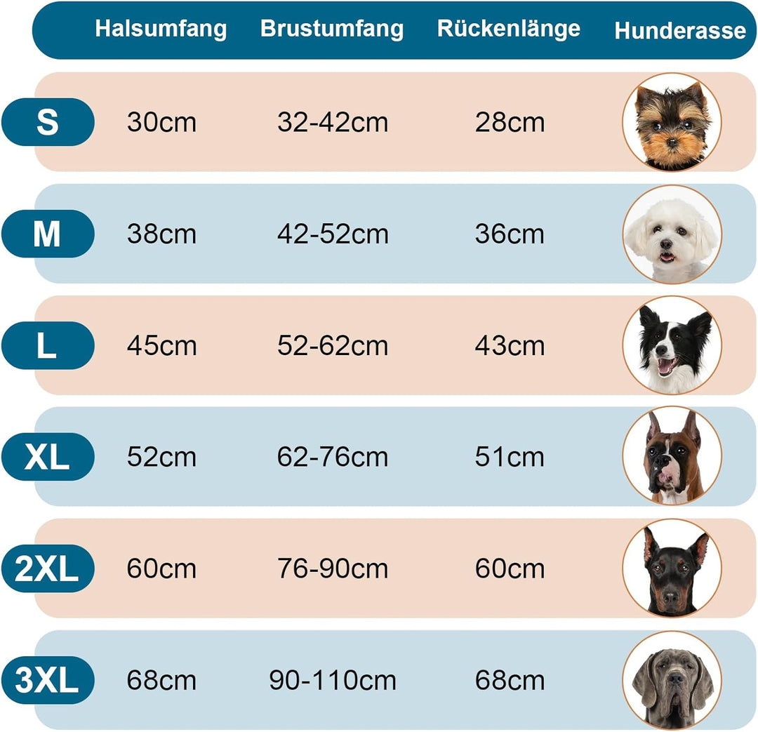 Hundemantel mit Bauchschutz, Wintermantel Hunde mit Hohem Kragen, Wintermantel Hund Gross, Verstellb