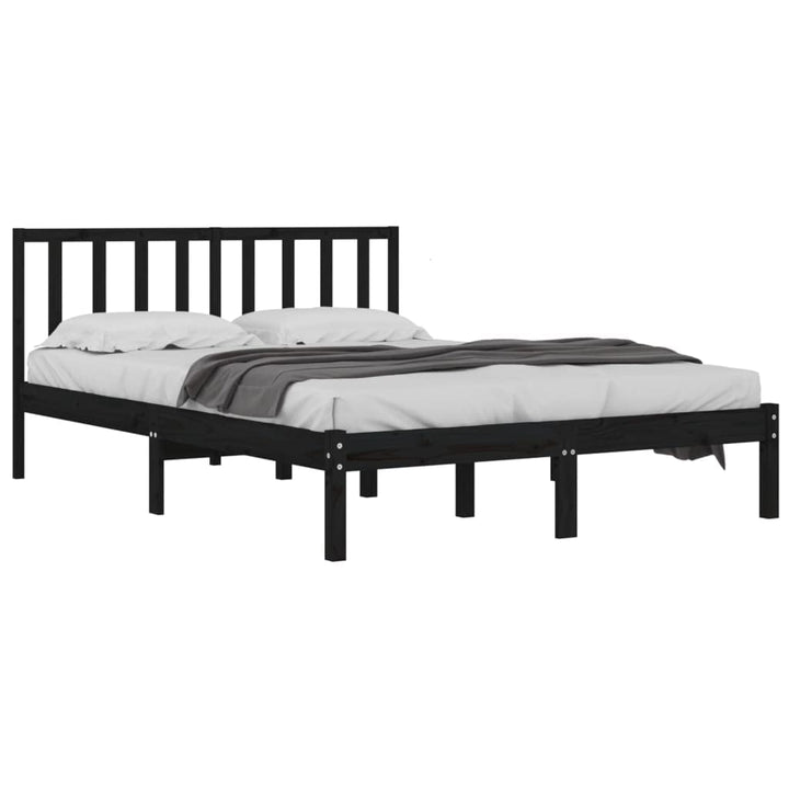 vidaXL Massivholzbett Holzbett Bett Doppelbett Bettgestell Bettrahmen Lattenrost Schlafzimmermöbel S