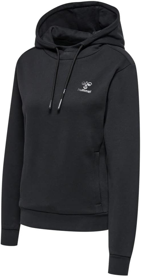 hummel Damen Hmloffgrid Hoodie Wo Hooded Sweatshirt S Jet Black/Forged Iron, S Jet Black/Forged Iron