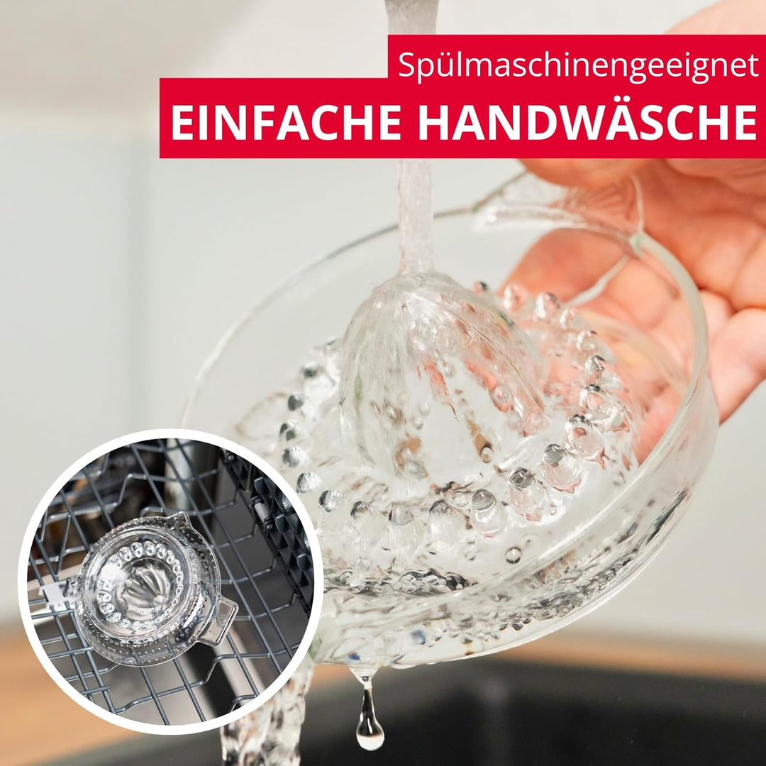 Westmark Zitrus- und Orangenpresse, Fassungsvermögen: 250 ml, Glas, Transparent, 30822260, Glas, Tra