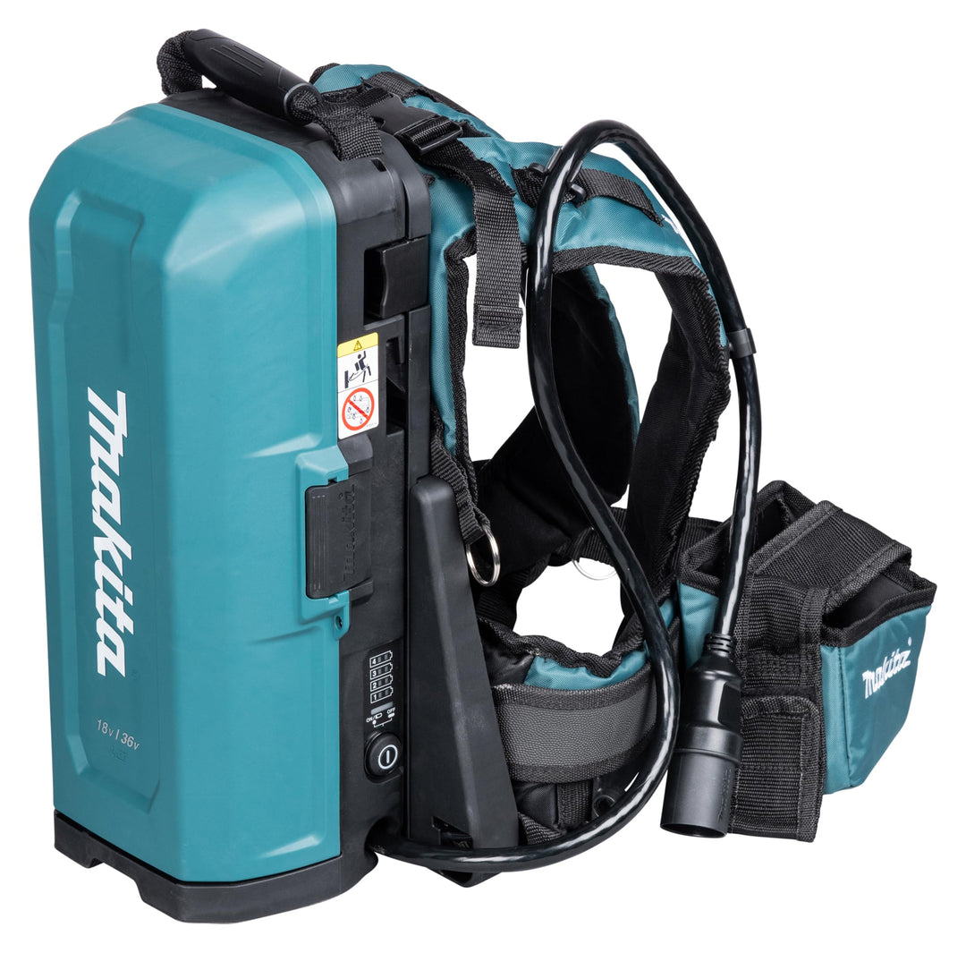 Makita 191A64-2 PDC01 Tragbar Kraft Liefern, IPX4 Wasserdicht, Höhenverstellbarer Hüftgurt, Blau