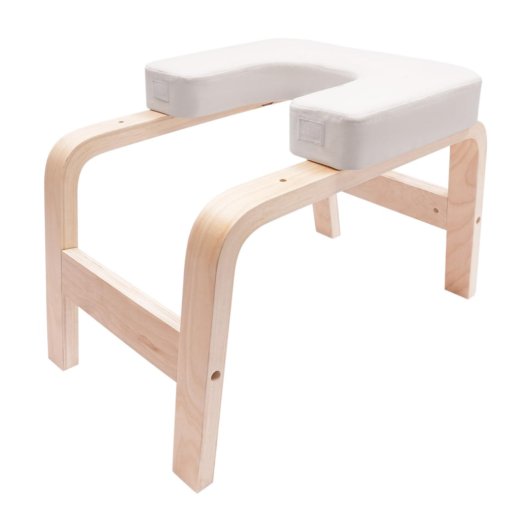 Yoga Kopfstandhocker Inversionsbank Classic White,200kg/440lbs Belastbarkeit für sicheres Kopfstand-