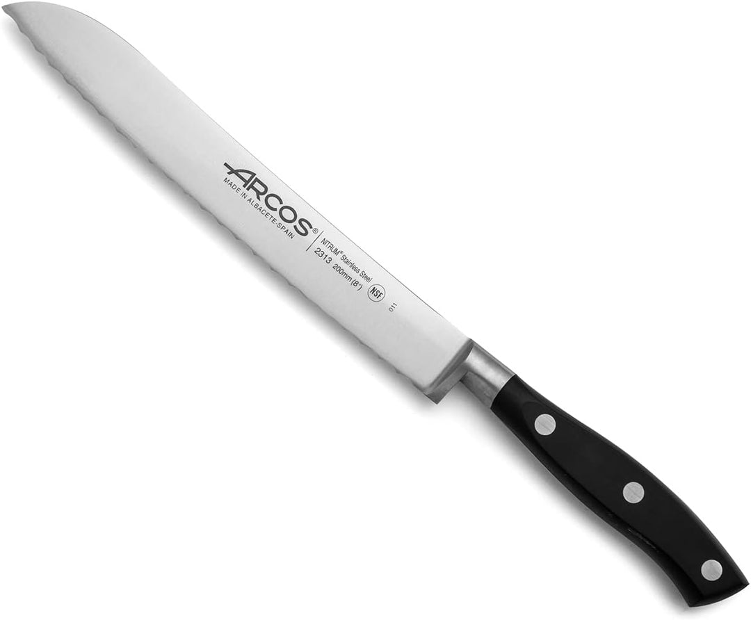 Arcos Serie Riviera - Geschenkbox Küchenmesser-Set 6 Stück (5 Messer + 1 Wetzstahl) - Klinge aus Nit