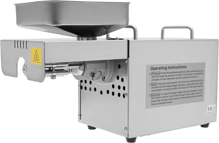 WooDerson 800W Öl Pressmaschine 0-250℃ Elektrische Ölpresse Mit Led Anzeige, Einstellbare Temperatur